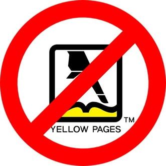 cancel your yellow pages subscription immediately!